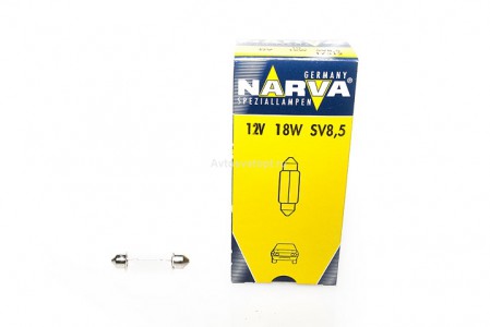 Автолампа 12V C18W 43мм T15 17512 CP NARVA Автолампа 12V C18W 43мм T15 17512 CP NARVA