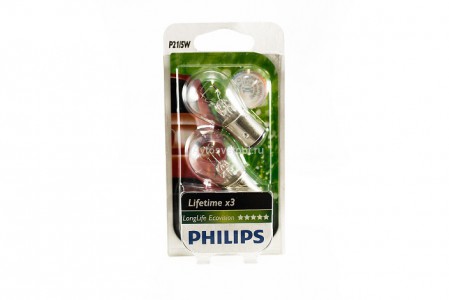 Автолампа 12V P21/5W LongLife Eco (блистер 2 шт) 12499LLECOB2 PHILIPS Автолампа 12V P21/5W LongLife Eco (блистер 2 шт) 12499LLECOB2 PHILIPS