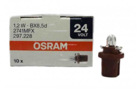 Автолампа 24V W1.2W 2741MFX OSRAM Автолампа 24V W1.2W 2741MFX OSRAM