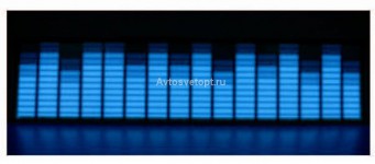 Эквалайзер Light на заднее стекло автомобиля EQ-1 (45*11см) синий