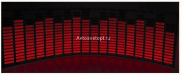 Эквалайзер Light на заднее стекло автомобиля EQ-2 (70*16см) красный