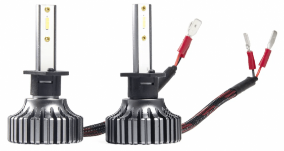 Светодиод головного света 12V H1 6000K CSP H02 (2 шт)  AMP