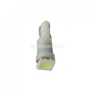 Светодиод 12V T5 (1SMD) 1,2-б/ц BLUE W2.0x4.6D (панель приборов) Маяк