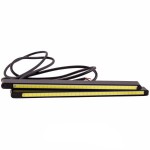 Дневные ходовые огни KS-C1800, COB, провода, металл, 190*12*6мм, (2шт)12V