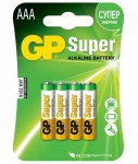 Батарейка 24A LR03/AAA упак. 4 шт.  GP