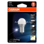 Светодиод 12V 4W P21W (BA15S)  3000K  теплый белый (7556WW-01B) OSRAM