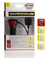 Авто  З/У для iPhone, iPad, iPod 12/24 В 511700 HEYNER