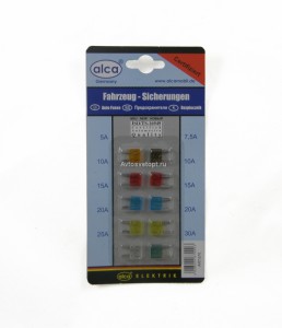 Набор минипредохранителей флажковых 10 шт. 670000 ALCA
