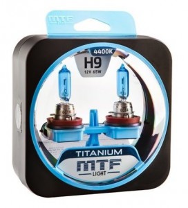 Набор ламп H9 12V 65w TITANIUM 4400K MTF Набор ламп H9 12V 65w TITANIUM 4400K MTF