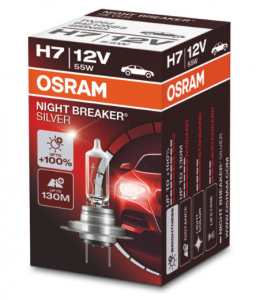 Автолампа H7 12V 55W (PX26d) Night Breaker Silver +100% (1 шт) 64210NBS OSRAM Автолампа H7 12V 55W (PX26d) Night Breaker Silver +100% (1 шт) 64210NBS OSRAM