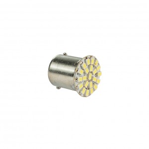 Лампа светодиодная 12V (21W) BA15s (1 конт) 22 SMD диодов, белая (поворот, стоп-сигнал) Лампа светодиодная 12V (21W) BA15s (1 конт) 22 SMD диодов, белая (поворот, стоп-сигнал)