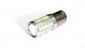 Лампа светодиодная 12V (P21W) BA15s (1 конт) 12 SMD диодов+1Cree  ЛИНЗА (CRL), белая