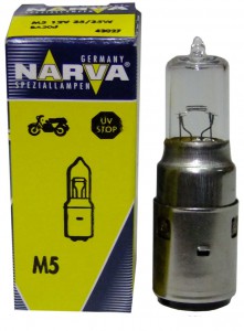 Автолампа 12V M5 35/35W (BA20d) для мотоциклов 42027 NARVA Автолампа 12V M5 35/35W (BA20d) для мотоциклов 42027 NARVA