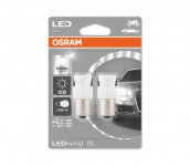 Светодиод 12V 1,4W  BA15S (блистер 2шт) (7458CW-02B) OSRAM