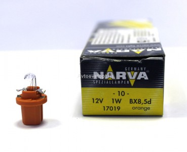 Автолампа 12V BAX1W (BX8.5d) 17019 CP NARVA Автолампа 12V BAX1W (BX8.5d) 17019 CP NARVA